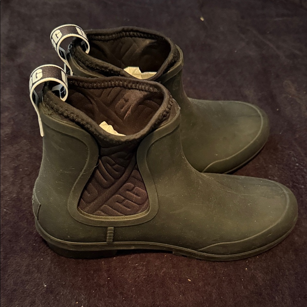 UGG Men's Dark Gray Rain Boots